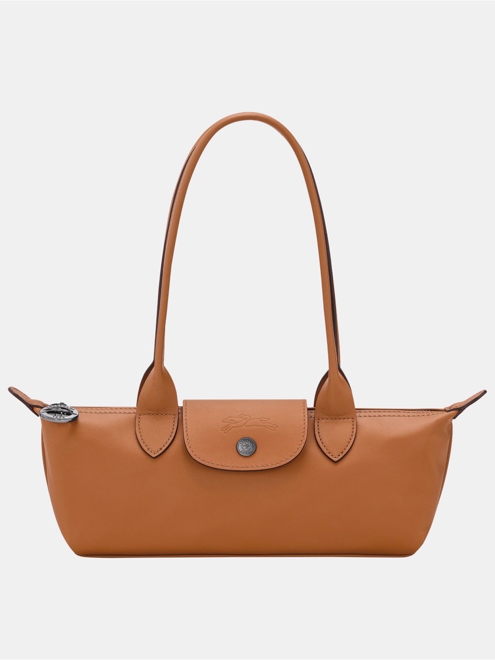 Longchamp Small Shoulder Bag in Cognac Brown